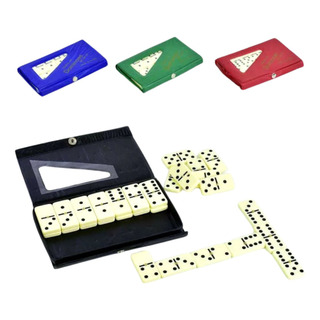Domino Profissional De Osso Estojo Com 28 Peças 8mm Estojo Domino Profissional De Osso Estojo Com 28 Peças 8mm Estojo