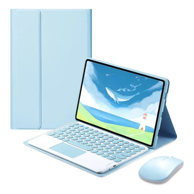 Funda Con Teclado Táctil Mouse Para iPad 7/8/9 10.2 Pulgada