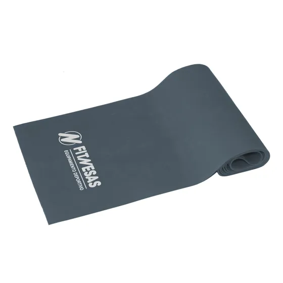 Tiraband  Banda Elastica Latex Gris Media 0,45 Mm Fitnesas