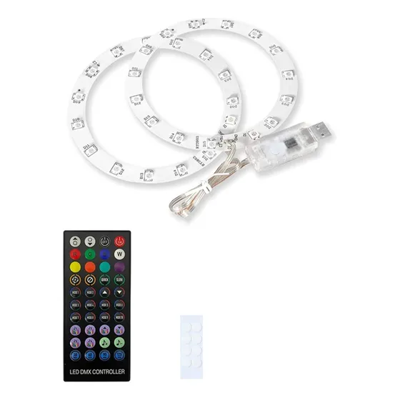 Faixa De Luz Led Rgb Para Controle Remoto Infravermelho De C