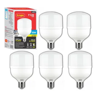 Kit 5 LĂąmpadas Led 50w Bulbo 6500k Branco Frio Alta PotĂȘncia 110v/220v Kit 5 LĂąmpadas Led 50w Bulbo 6500k Branco Frio Alta PotĂȘncia 110v/220v