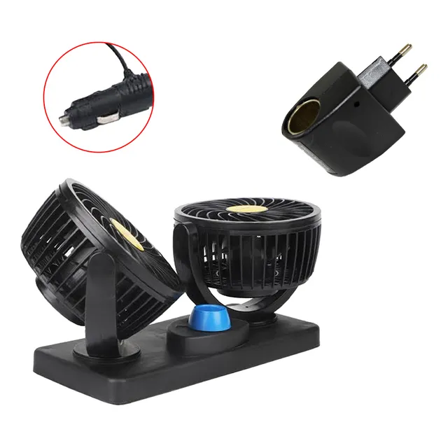 Kit Ventilador 12v Con Adaptador A 220v