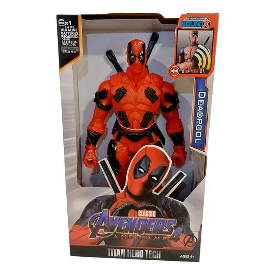 Muñeco Dead Pool Con Luz Y Sonido Avengers End Game