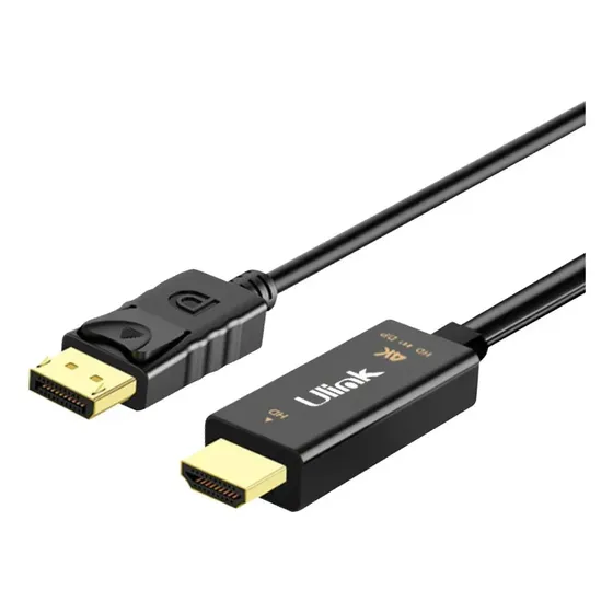 Cable Hdmi A Displayport 4k 60hz 1.8m Ul-cbhdp700 Negro