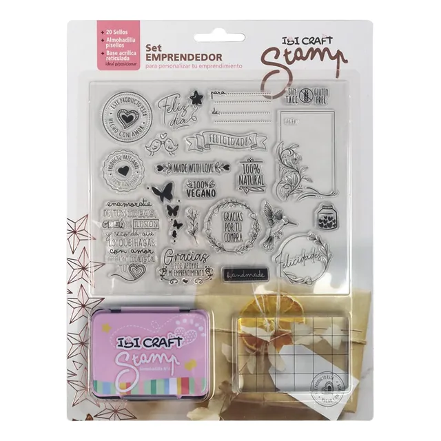 Set De Sellos Ibi Craft Ideal Packaging Emprendedores