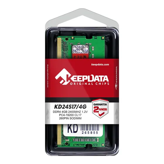 Memória Ram Notebook Ddr4 4gb 2400mhz Keepdata Kd24s17/4g