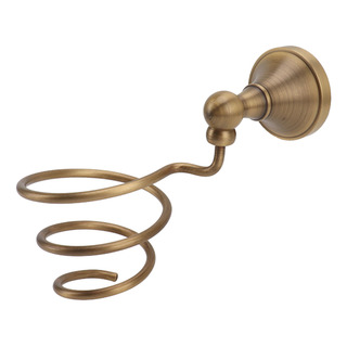 Suporte De Secador De Cabelo De Cobre Montado Na Parede Suporte De Secador De Cabelo De Cobre Montado Na Parede