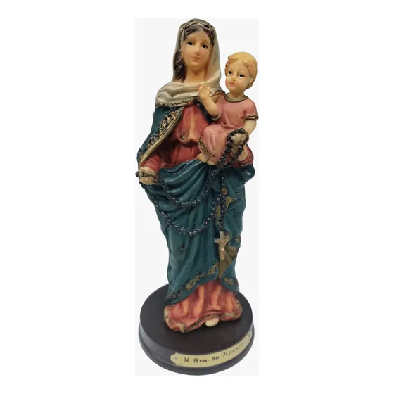 Imagem Nossa Senhora Do Rosário 15 Cm - Resina Premium