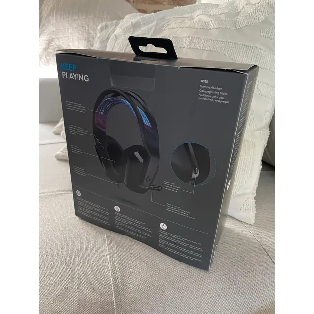 Auriculares Gamer Logitech G Series G335 Con Micrófono Negro