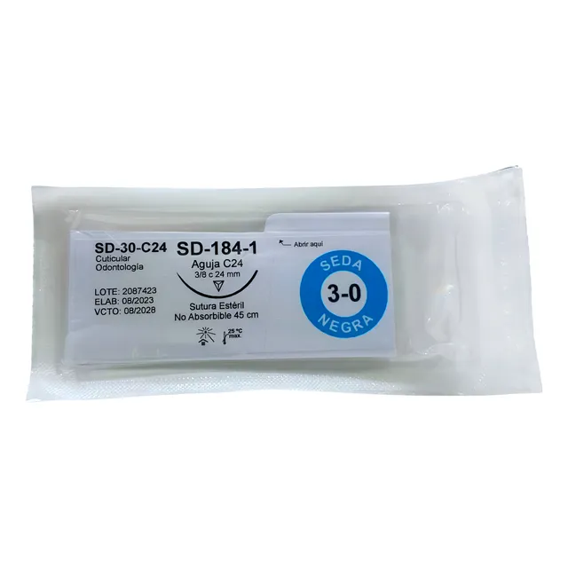 Seda Silk 1 Equivalente Sd-1 Sd-87-sa Sin Aguja Sutupack
