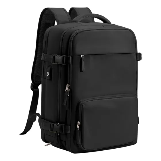 Bolso Mochila Morral Puerto Usb Tablet Laptop Doble Cierre
