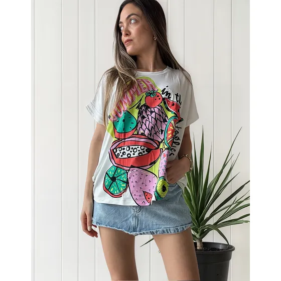 Remera Estampada Mujer Calidad Premium