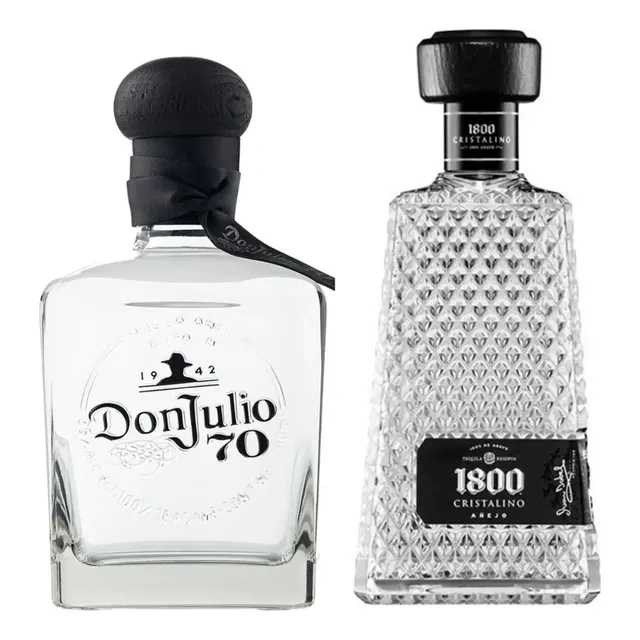 Pack De Don Julio 70 700ml Y 1800 Cristalino 700ml