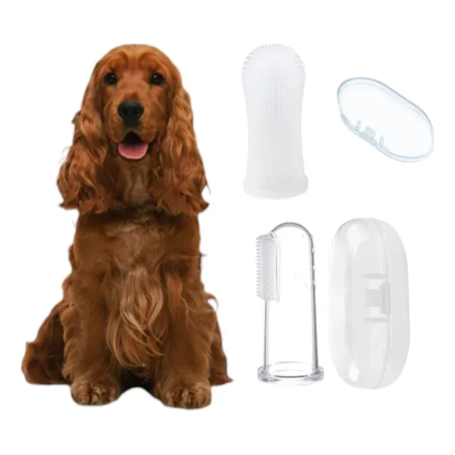 Juego X 2 Unidades De Cepillo Guante Silicona Para Mascotas
