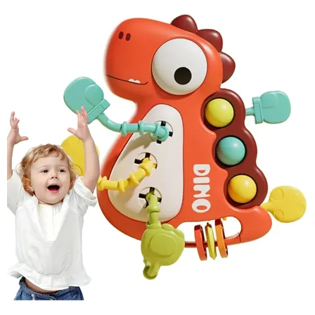 Juguete Mordedor Bebé Estimulación  Dinosaurios Colores G4