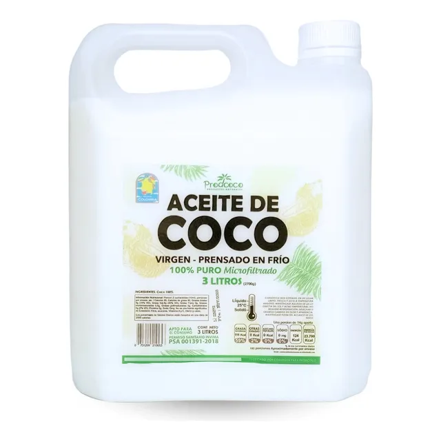 En Oferta Aceite De Coco Galon 3 Litros - mL a $55