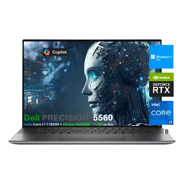 Dell Precision 5560  Core I7-11850h 32gb 1tb 15.6 Nvidia 4gb