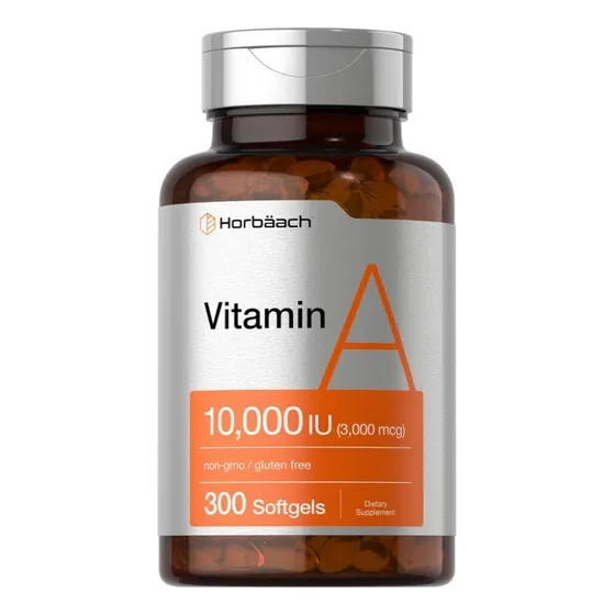 Vitamina A 10000iu Horbaach 3000mcg 300 Sgel Inmunidad Retin Sabor Neutro