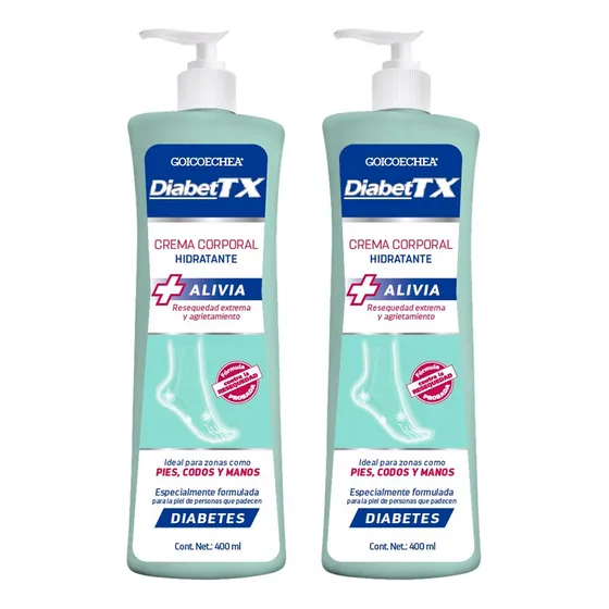 Pack 02 Goicoechea Diabet Tx  De 400 Ml. C/u