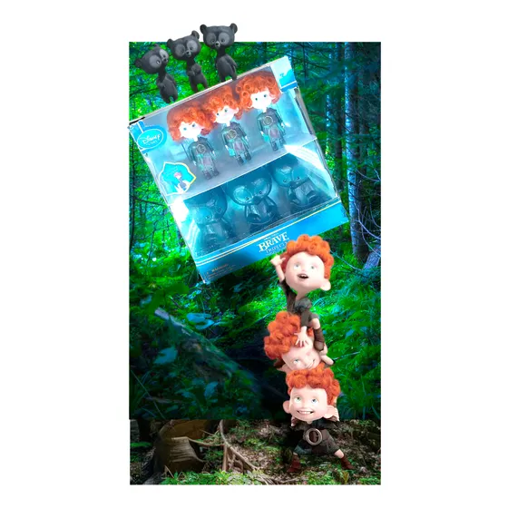 Muñeca Disney Valiente , Triplets Brothers Disney Store 2012