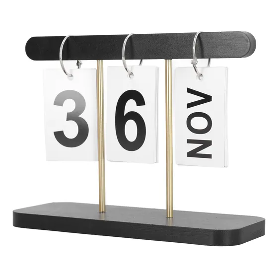 Calendário Giratório De Mesa Grande, Decorativo Reutilizável
