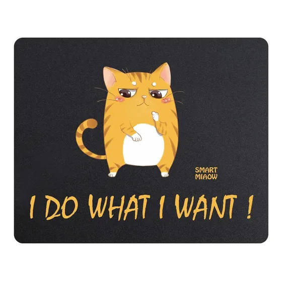 Alfombrilla Raton Para Juego I Do What Want Cat Fibra Hogar