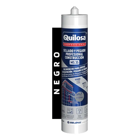 Pegamento Sellador Ms 35 Polímero Sintex Negro 300ml Quilosa