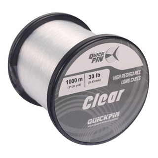 Linea Hilo Monofilamento Quickfin 1000 Mts, 30 Lb (0.43 Mm) Linea Hilo Monofilamento Quickfin 1000 Mts, 30 Lb (0.43 Mm)
