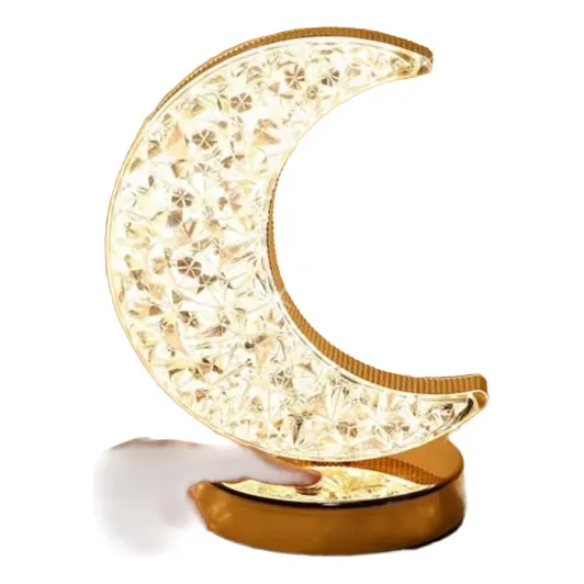 Lampara Led De Mesa Decorativa Forma De Luna
