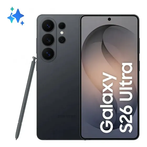 Samsung Galaxy S26 Ultra, 256 gb, 12 gb, cámara cuádruple negra