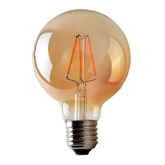 Bombillo Vintage Led Edison Color De La Luz Amarillo Exito Corp G80