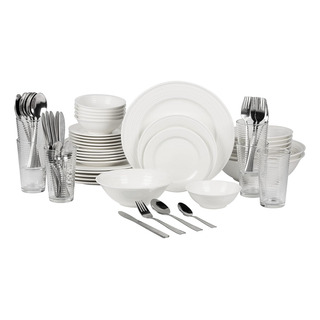 Set De Platos Vajilla Blanco Cerámica 36 Pz Innovación Y Ele Set De Platos Vajilla Blanco Cerámica 36 Pz Innovación Y Ele
