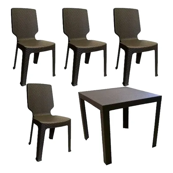 Combo Mesa Colplast Con Sillas