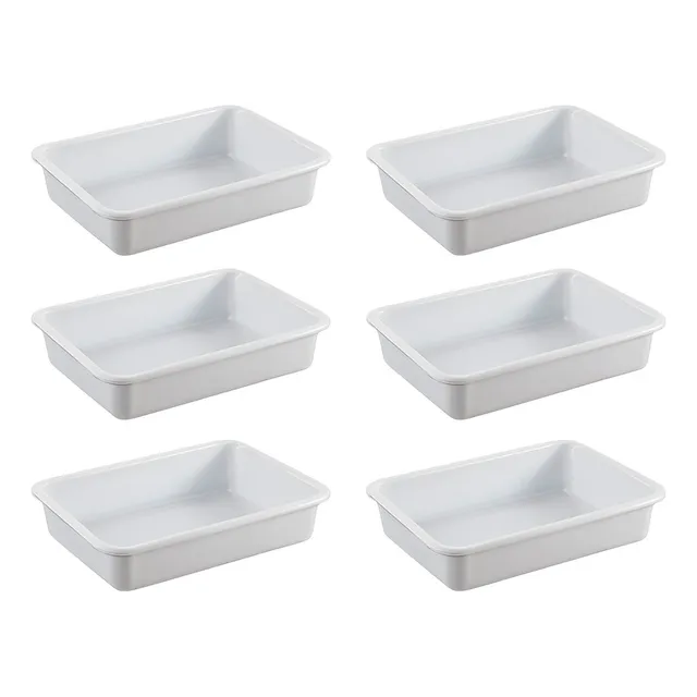 Bandeja Batea Plastica 48x33x10cm Carniceria X6 Unidades