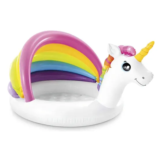 Alberca inflable unicornio Intex Wet Set Collection 57113 Unicornio 45L multicolor caja