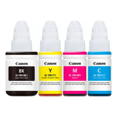 Kit 4 Tintas Canon Gl190 G3100 G2100 G3102 Gl-190 Original 4 Cores