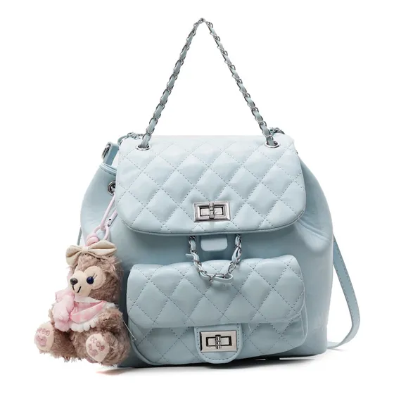 Colgante Estilo Chanel Pu Para Mujer Con Forma De Bombonera