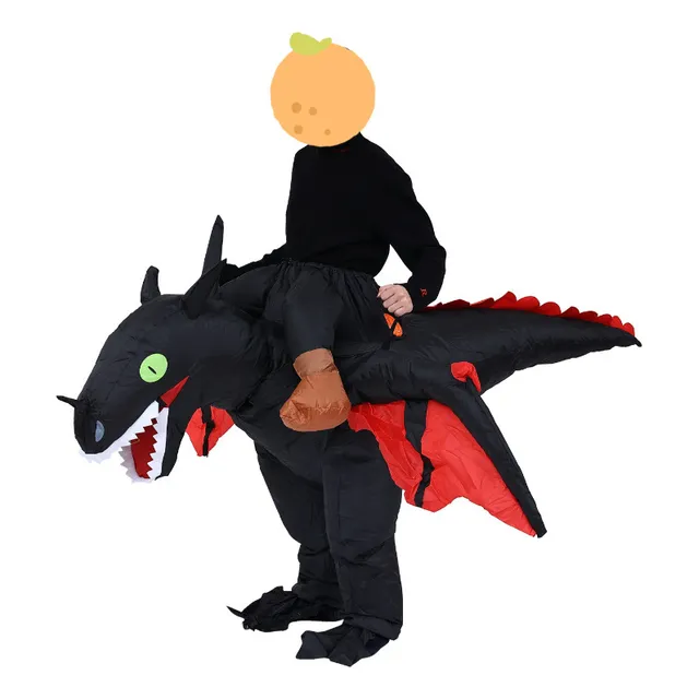 Disfraz De Muñeca, Disfraz Inflable De Dragón Negro