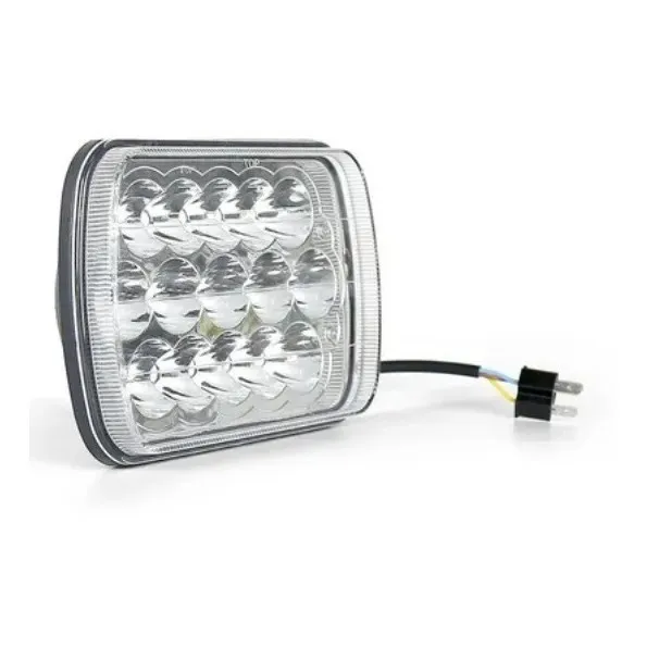 Faro Opticas 5 Pulgadas H4 Alta Baja 15 Leds 45w Rectangular