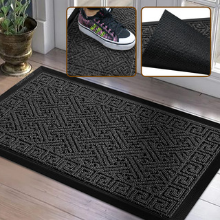 1 Tapete Seca Pé Capacho Antiderrapante Grego Luxo Gf 45x75 1 Tapete Seca Pé Capacho Antiderrapante Grego Luxo Gf 45x75