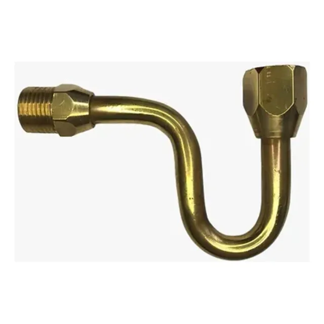 Tubo Sifão Tipo U Cachimbo 1/2 M X F   P Manômetro Bsp Latão
