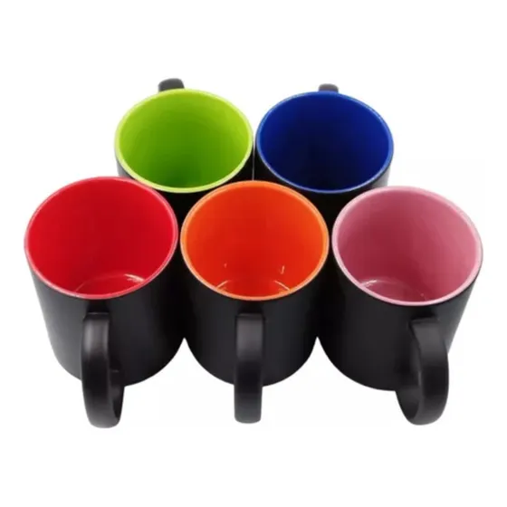 Pack12 Taza Magica Sublimable 11 Onzas Fondo Color