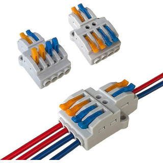 15 Conectores De Cable Con Tuerca Y Palanca Kv424, 2 X 4 Sal 15 Conectores De Cable Con Tuerca Y Palanca Kv424, 2 X 4 Sal