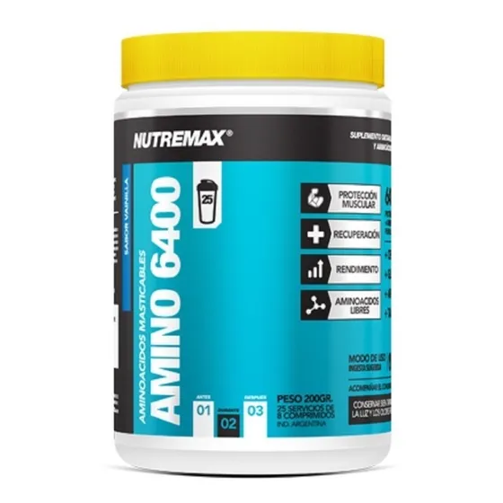Amino 6400 Nutremax Aminoacidos Masticables Libertator