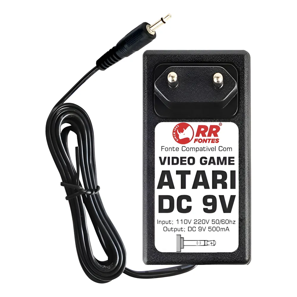 Fonte Carregador Atari 2600 Retro