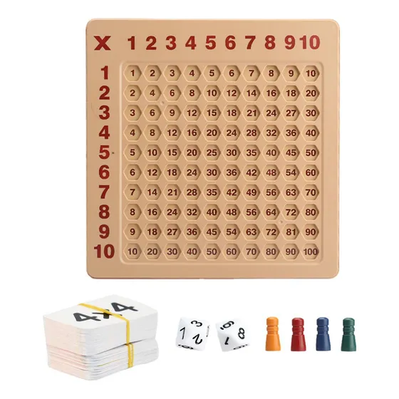 Juegos De Multiplicación Para Niños Tablero De Mesa Educativ