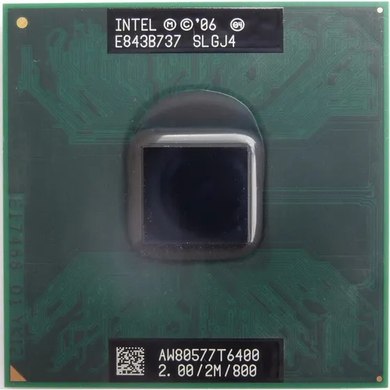 Processador Notebook Intel Core2 Duo T6400 2.0 2mb Slgj4 Nfe