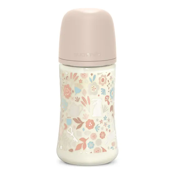 Biberón 3-6m 270ml Fisio Sx Pro Suavinex - Wonderland Color Rosa Claro