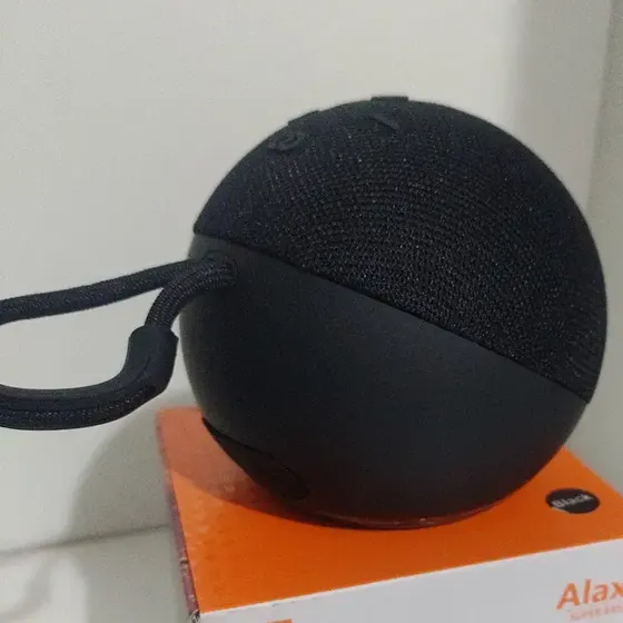 Caixa De Som Tipo Alexia Por Comando De Voz Alexa Cor Preto
