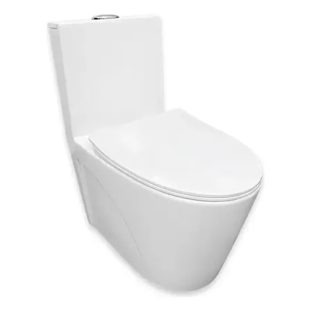 Vaso Sanitário Monobloco Caixa Acoplada Barcelona Cor Branco Branco